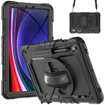 For Samsung Galaxy Tab S9 / S8 / S7 Silicone + PC Tablet Case(Black) - Galaxy Tab S9 Cases by PMC Jewellery | Online Shopping South Africa | PMC Jewellery | Buy Now Pay Later Mobicred