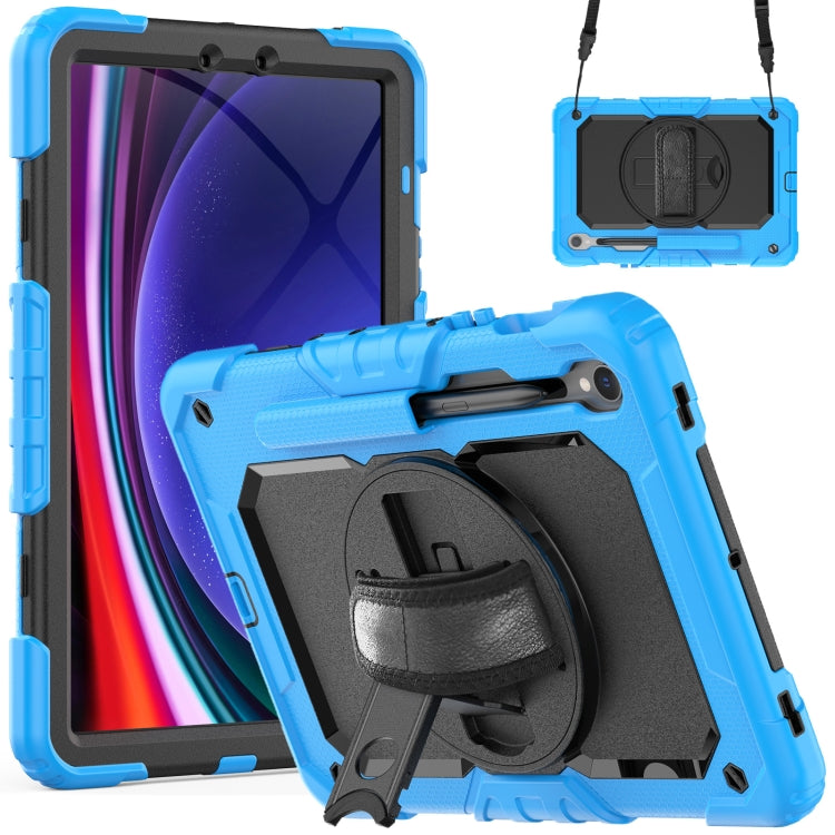 For Samsung Galaxy Tab S9 / S8 / S7 Silicone + PC Tablet Case(Light Blue+Black) - Galaxy Tab S9 Cases by PMC Jewellery | Online Shopping South Africa | PMC Jewellery | Buy Now Pay Later Mobicred