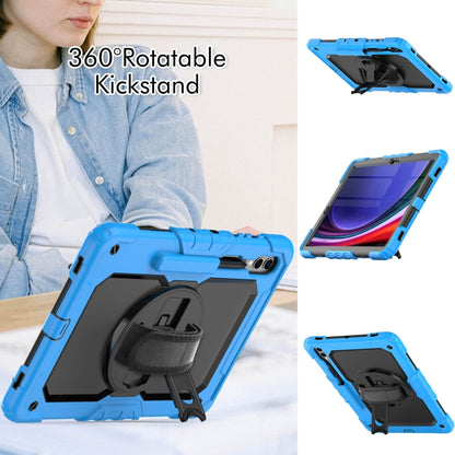 For Samsung Galaxy Tab S9+ / S8+ Silicone + PC Tablet Case(Light Blue+Black) - Galaxy Tab S9+ Cases by PMC Jewellery | Online Shopping South Africa | PMC Jewellery | Buy Now Pay Later Mobicred