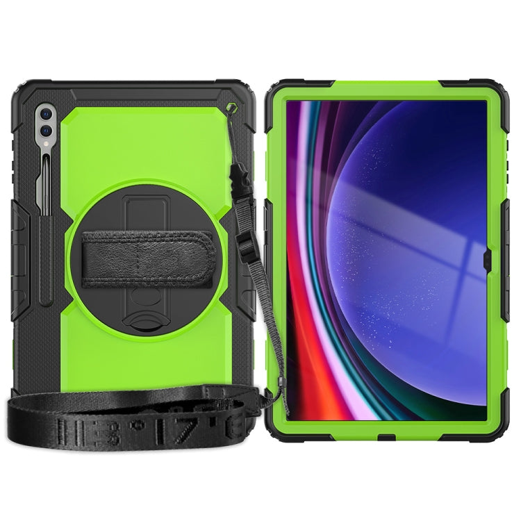 For Samsung Galaxy Tab S9 Ultra / S8 Ultra Silicone + PC Tablet Case(Black+Yellow Green) - Galaxy Tab S9 Ultra Cases by PMC Jewellery | Online Shopping South Africa | PMC Jewellery | Buy Now Pay Later Mobicred