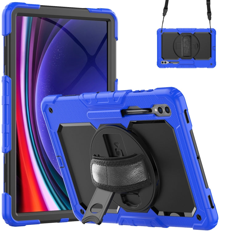 For Samsung Galaxy Tab S9 Ultra / S8 Ultra Silicone + PC Tablet Case(Dark Blue+Black) - Galaxy Tab S9 Ultra Cases by PMC Jewellery | Online Shopping South Africa | PMC Jewellery | Buy Now Pay Later Mobicred