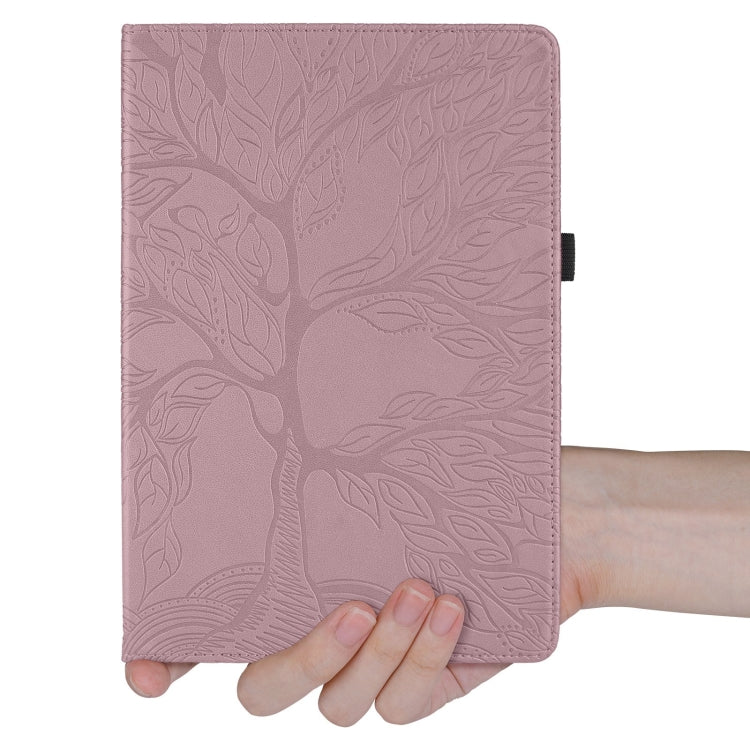 For iPad Pro 11 2024 Tree Life Embossed Rotation Leather Smart Tablet Case(Rose Gold) - iPad Pro 11 2024 Cases by PMC Jewellery | Online Shopping South Africa | PMC Jewellery | Buy Now Pay Later Mobicred