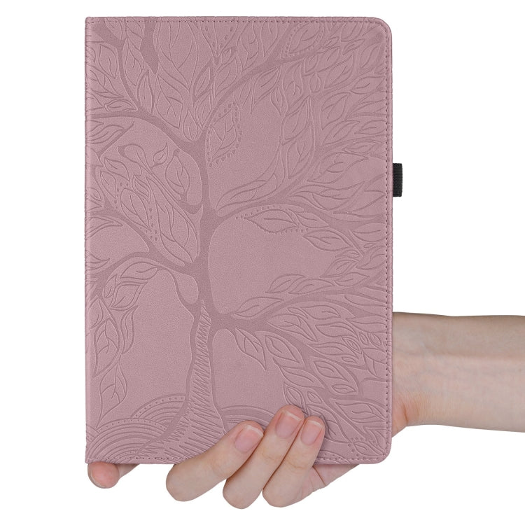 For iPad Pro 13 2024 Tree Life Embossed Rotation Leather Smart Tablet Case(Rose Gold) - iPad Pro 13 2024 Cases by PMC Jewellery | Online Shopping South Africa | PMC Jewellery | Buy Now Pay Later Mobicred