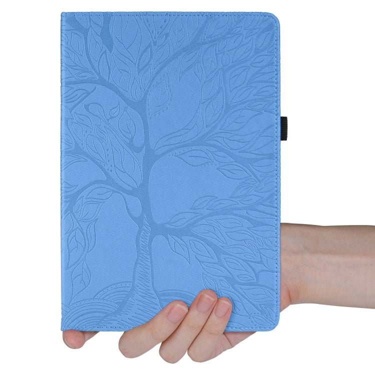 For iPad Pro 13 2024 Tree Life Embossed Rotation Leather Smart Tablet Case(Blue) - iPad Pro 13 2024 Cases by PMC Jewellery | Online Shopping South Africa | PMC Jewellery | Buy Now Pay Later Mobicred