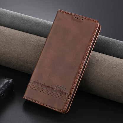 For OPPO K12 AZNS Magnetic Calf Texture Flip Leather Phone Case(Dark Brown) - OPPO Cases by AZNS | Online Shopping South Africa | PMC Jewellery | Buy Now Pay Later Mobicred