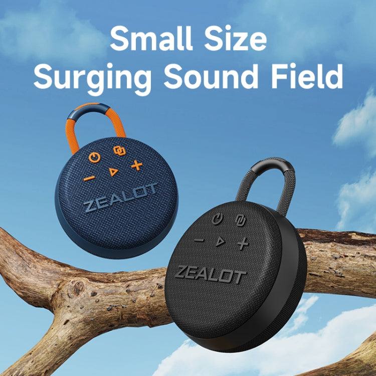 Zealot S77 IPX7 Waterproof Portable Wireless Bluetooth Speaker(Black) - Waterproof Speaker by ZEALOT | Online Shopping South Africa | PMC Jewellery | Buy Now Pay Later Mobicred