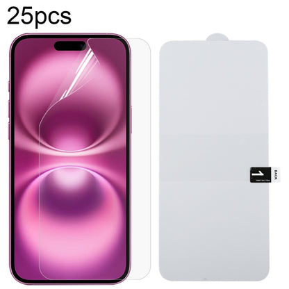 For iPhone 16 Plus 25pcs Full Screen Protector Explosion-proof Hydrogel Film - iPhone 16 Plus Tempered Glass by PMC Jewellery | Online Shopping South Africa | PMC Jewellery | Buy Now Pay Later Mobicred