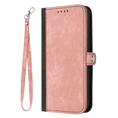 For Motorola Moto G Power 5G 2024 Side Buckle Double Fold Hand Strap Leather Phone Case(Pink) - Motorola Cases by PMC Jewellery | Online Shopping South Africa | PMC Jewellery | Buy Now Pay Later Mobicred