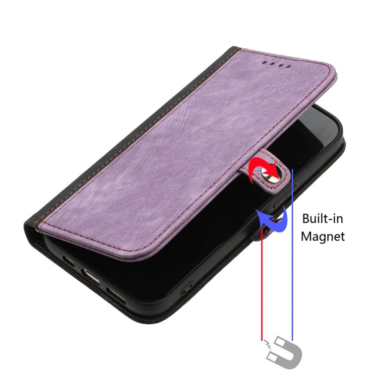 For Motorola Moto G Stylus 5G 2024 Side Buckle Double Fold Hand Strap Leather Phone Case(Purple) - Motorola Cases by PMC Jewellery | Online Shopping South Africa | PMC Jewellery | Buy Now Pay Later Mobicred