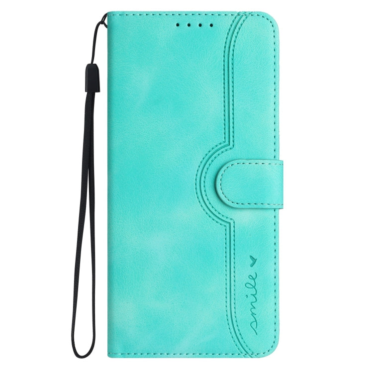 For iPhone SE 2024 Heart Pattern Skin Feel Leather Phone Case(Light Blue) - More iPhone Cases by PMC Jewellery | Online Shopping South Africa | PMC Jewellery | Buy Now Pay Later Mobicred