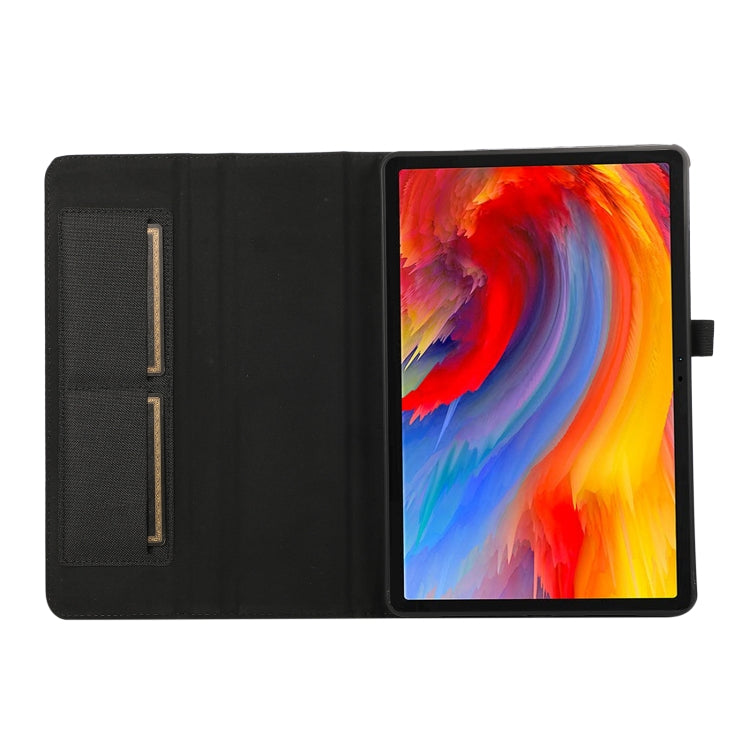 For Lenovo Tab M11 / Xiaoxin Pad 11 2024 Horizontal Flip TPU + Fabric PU Leather Tablet Case(Black) - Lenovo by PMC Jewellery | Online Shopping South Africa | PMC Jewellery | Buy Now Pay Later Mobicred