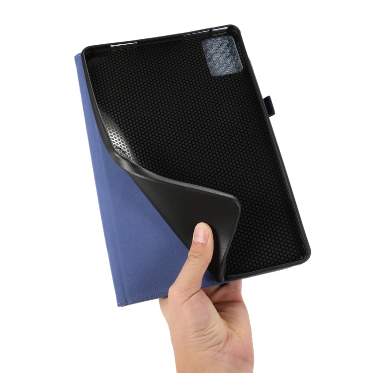 For Lenovo Tab M11 / Xiaoxin Pad 11 2024 Horizontal Flip TPU + Fabric PU Leather Tablet Case(Black) - Lenovo by PMC Jewellery | Online Shopping South Africa | PMC Jewellery | Buy Now Pay Later Mobicred