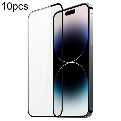 For iPhone 15 Pro 10pcs DUX DUCIS 0.33mm 9H Medium Alumina Tempered Glass Film - iPhone 15 Pro Tempered Glass by DUX DUCIS | Online Shopping South Africa | PMC Jewellery | Buy Now Pay Later Mobicred