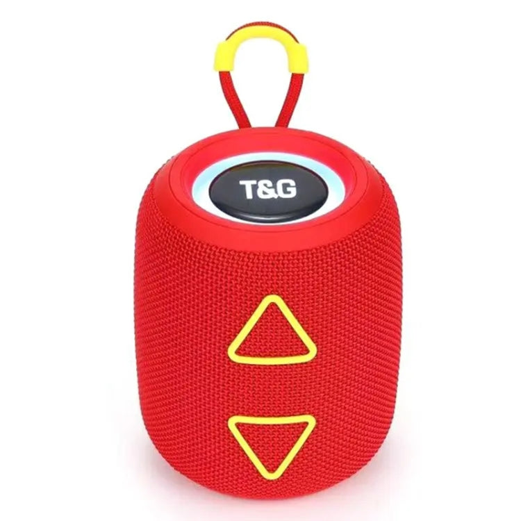 T&G TG655 Outdoor Portable TWS Wireless Bluetooth Speaker LED Light Stereo Subwoofer(Red) - Desktop Speaker by T&G | Online Shopping South Africa | PMC Jewellery | Buy Now Pay Later Mobicred