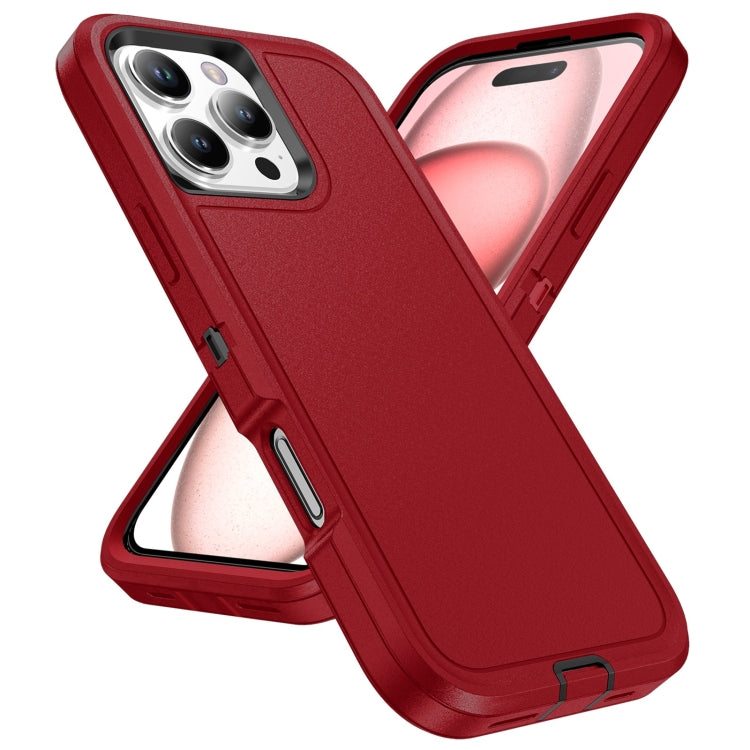 For iPhone 16 Pro Max Life Waterproof Rugged Phone Case(Red + Black) - iPhone 16 Pro Max Cases by PMC Jewellery | Online Shopping South Africa | PMC Jewellery | Buy Now Pay Later Mobicred