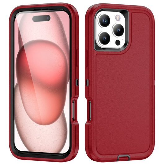 For iPhone 16 Pro Life Waterproof Rugged Phone Case(Red + Black) - iPhone 16 Pro Cases by PMC Jewellery | Online Shopping South Africa | PMC Jewellery | Buy Now Pay Later Mobicred