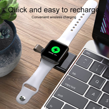 For Apple Watch Series USB Port Portable Magnetic Wireless Charger(White) - Charger / Holder by PMC Jewellery | Online Shopping South Africa | PMC Jewellery | Buy Now Pay Later Mobicred