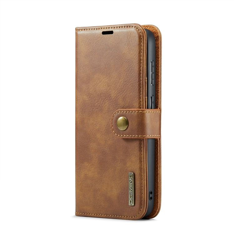 For Samsung Galaxy S24 5G DG.MING Crazy Horse Texture Detachable Magnetic Leather Case(Brown) - Galaxy S24 5G Cases by DG.MING | Online Shopping South Africa | PMC Jewellery | Buy Now Pay Later Mobicred