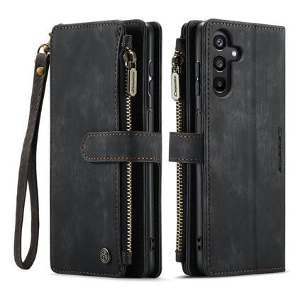 For Samsung Galaxy A15 CaseMe C30 Card Slots Zipper Wallet Leather Phone Case(Black) - Galaxy Phone Cases by CaseMe | Online Shopping South Africa | PMC Jewellery | Buy Now Pay Later Mobicred