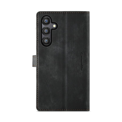 For Samsung Galaxy A55 5G CaseMe C30 Card Slots Zipper Wallet Leather Phone Case(Black) - Galaxy Phone Cases by CaseMe | Online Shopping South Africa | PMC Jewellery | Buy Now Pay Later Mobicred