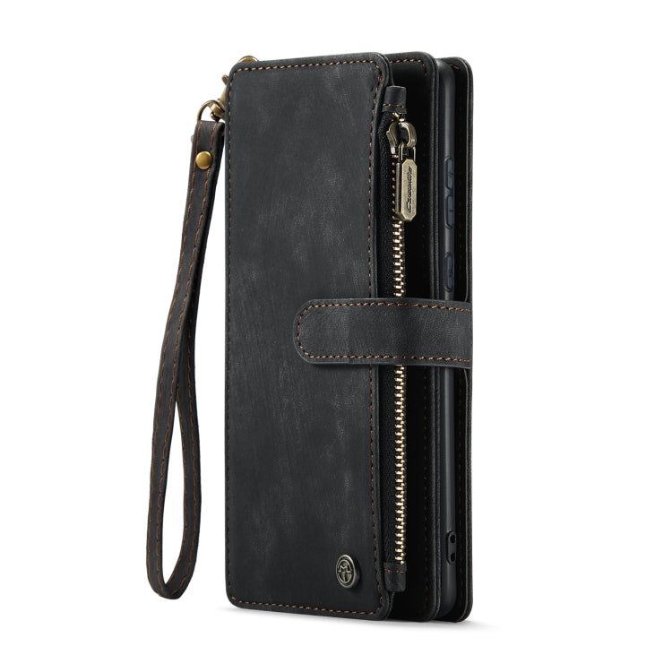 For Samsung Galaxy A35 5G CaseMe C30 Card Slots Zipper Wallet Leather Phone Case(Black) - Galaxy Phone Cases by CaseMe | Online Shopping South Africa | PMC Jewellery | Buy Now Pay Later Mobicred