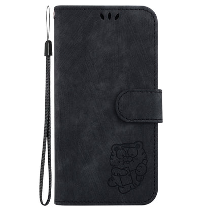 For Google Pixel 9 Pro Little Tiger Embossed Leather Phone Case(Black) - Google Cases by PMC Jewellery | Online Shopping South Africa | PMC Jewellery | Buy Now Pay Later Mobicred