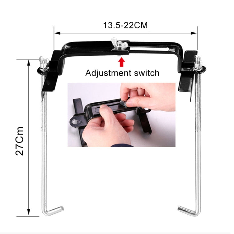 Car Universal Battery Bracket Adjustable Battery Fixed Holder + Base Tray, Size:28.5cm Base + 27cm Bracket - Engine Fittings by PMC Jewellery | Online Shopping South Africa | PMC Jewellery | Buy Now Pay Later Mobicred