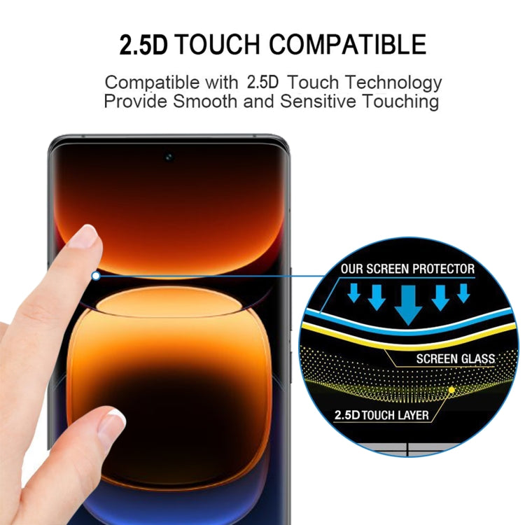 For vivo iQOO 12 Pro 3D Curved Edge Full Screen Tempered Glass Film - iQOO 12 Pro Tempered Glass by PMC Jewellery | Online Shopping South Africa | PMC Jewellery