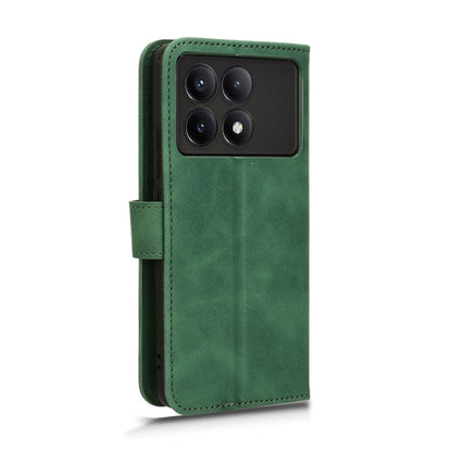 For Xiaomi Redmi K70 / K70 Pro Skin Feel Magnetic Flip Leather Phone Case(Green) - K70 Pro Cases by PMC Jewellery | Online Shopping South Africa | PMC Jewellery | Buy Now Pay Later Mobicred