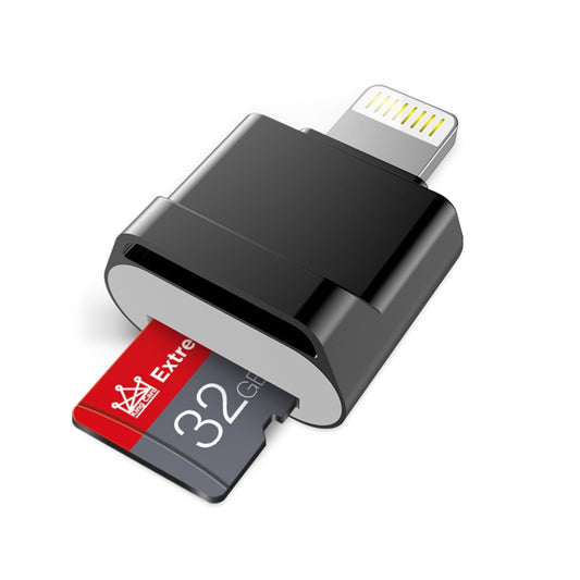 MicroDrive 8pin To TF Card Adapter Mini iPhone & iPad TF Card Reader, Capacity:64GB(Black) -  by MICRODRIVE | Online Shopping South Africa | PMC Jewellery | Buy Now Pay Later Mobicred