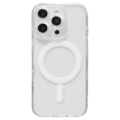 For iPhone 16 Pro Max Fine Hole MagSafe Magnetic Clear Acrylic TPU Case(Transparent) - iPhone 16 Pro Max Cases by PMC Jewellery | Online Shopping South Africa | PMC Jewellery | Buy Now Pay Later Mobicred