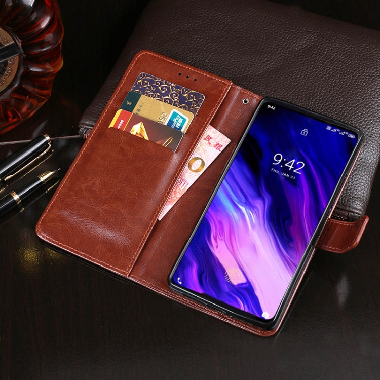 For UMIDIGI S5 Pro idewei Crazy Horse Texture Horizontal Flip Leather Case with Holder & Card Slots & Wallet(Dark Blue) - More Brand by idewei | Online Shopping South Africa | PMC Jewellery | Buy Now Pay Later Mobicred