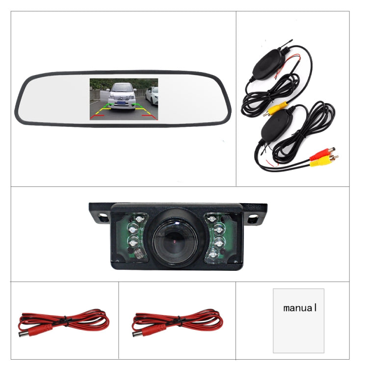 PZ705 415-W 4.3 inch TFT LCD Car External Wireless Rear View Monitor for Car Rearview Parking Video Systems - Rear View Cameras by PMC Jewellery | Online Shopping South Africa | PMC Jewellery | Buy Now Pay Later Mobicred