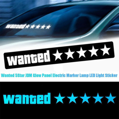 EL Luminous Car Stickers Cold Light Car Stickers Car Luminous Pattern Decoration(Tik Tok) - Decorative Sticker by PMC Jewellery | Online Shopping South Africa | PMC Jewellery | Buy Now Pay Later Mobicred