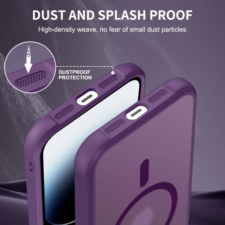 For iPhone 14 Pro Max MagSafe Magnetic Phone Case(Purple) - iPhone 14 Pro Max Cases by PMC Jewellery | Online Shopping South Africa | PMC Jewellery