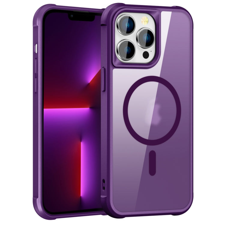 For iPhone 13 Pro Max / 12 Pro Max MagSafe Magnetic Phone Case(Purple) - iPhone 13 Pro Max Cases by PMC Jewellery | Online Shopping South Africa | PMC Jewellery