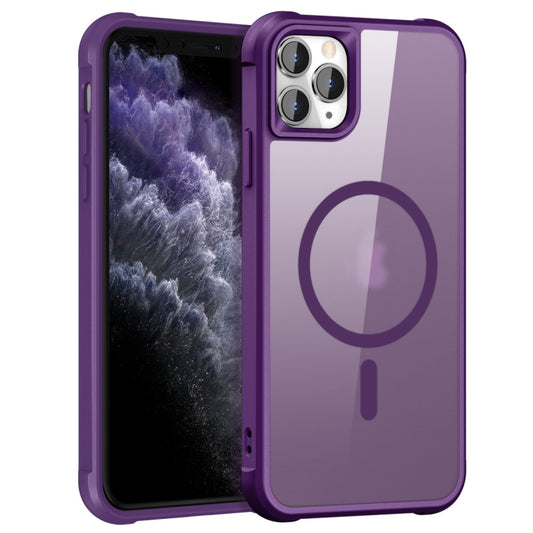 For iPhone 11 Pro Max MagSafe Magnetic Phone Case(Purple) - iPhone 11 Pro Max Cases by PMC Jewellery | Online Shopping South Africa | PMC Jewellery