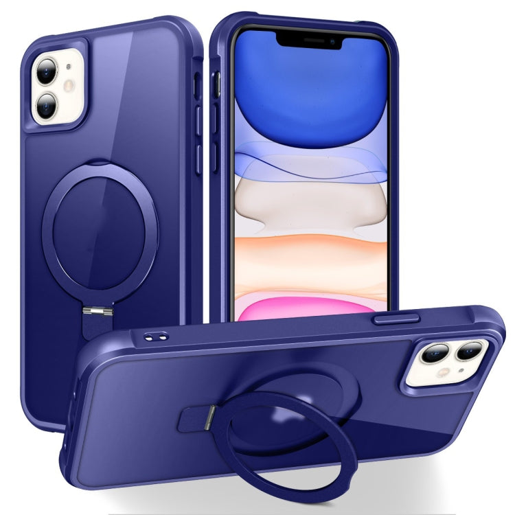 For iPhone 11 MagSafe Magnetic Holder Phone Case(Klein Blue) - iPhone 11 Cases by PMC Jewellery | Online Shopping South Africa | PMC Jewellery