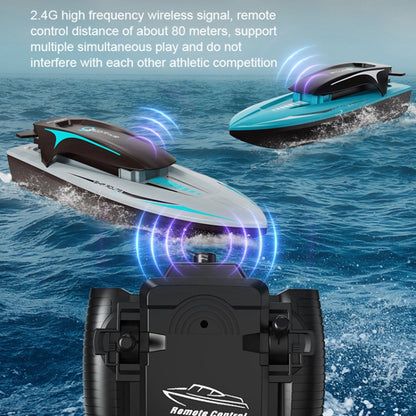 LS-XDU/RC B5 High Speed Remote Control Toy Boat with Colorful Light(Blue) - RC Boats by PMC Jewellery | Online Shopping South Africa | PMC Jewellery | Buy Now Pay Later Mobicred