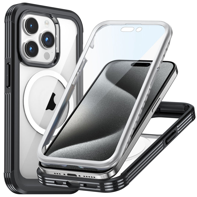 For iPhone 15 Pro Max Life Waterproof MagSafe Magnetic Rugged Phone Case(Black) - iPhone 15 Pro Max Cases by PMC Jewellery | Online Shopping South Africa | PMC Jewellery