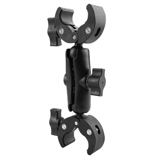 Motorcycle Dual-heads Crabs Clamps Handlebar Fixed Mount, Length:22cm - Mount & Holder by PMC Jewellery | Online Shopping South Africa | PMC Jewellery | Buy Now Pay Later Mobicred