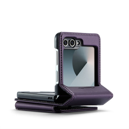 For Samsung Galaxy Z Flip6 5G CaseMe C22 PC+TPU Business Style RFID Anti-theft Leather Phone Case(Purple) - Galaxy Z Flip6 5G Cases by CaseMe | Online Shopping South Africa | PMC Jewellery | Buy Now Pay Later Mobicred