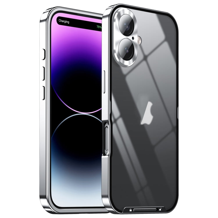 For iPhone 16 Plus Frosted Metal Phone Case(Silver) - iPhone 16 Plus Cases by PMC Jewellery | Online Shopping South Africa | PMC Jewellery | Buy Now Pay Later Mobicred