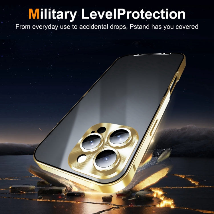 For iPhone 16 Pro Max Frosted Metal Phone Case(Gold) - iPhone 16 Pro Max Cases by PMC Jewellery | Online Shopping South Africa | PMC Jewellery | Buy Now Pay Later Mobicred