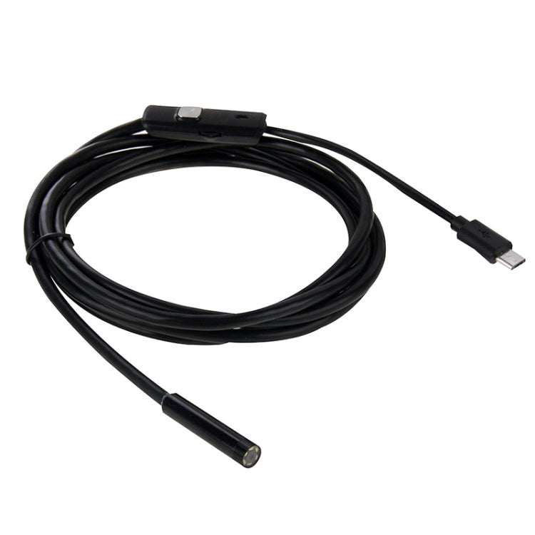 AN97 Waterproof Micro USB Endoscope Snake Tube Inspection Camera for Parts of OTG Function Android Mobile Phone, with 6 LEDs, Lens Diameter:8mm(Length: 1m) -  by PMC Jewellery | Online Shopping South Africa | PMC Jewellery | Buy Now Pay Later Mobicred