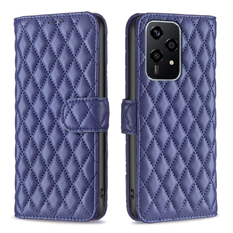 For Honor 200 Lite Global Diamond Lattice Wallet Flip Leather Phone Case(Blue) - Honor Cases by PMC Jewellery | Online Shopping South Africa | PMC Jewellery | Buy Now Pay Later Mobicred