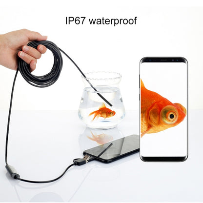 AN100 3 in 1 IP67 Waterproof USB-C / Type-C + Micro USB + USB HD Endoscope Snake Tube Inspection Camera for Parts of OTG Function Android Mobile Phone, with 6 LEDs, Lens Diameter:7mm(Length: 1m) -  by PMC Jewellery | Online Shopping South Africa | PMC Jewellery | Buy Now Pay Later Mobicred