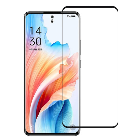 For OPPO A2 Pro 9H HD 3D Curved Edge Tempered Glass Film(Black) - A2 Pro Tempered Glass by PMC Jewellery | Online Shopping South Africa | PMC Jewellery | Buy Now Pay Later Mobicred