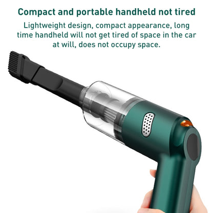 KBN-010 10000Pa Powerful Car Cordless Vacuum Cleaner Handheld Cleaning Tool, Spec:Standard Version(Dark Green) - Vacuum Cleaner by PMC Jewellery | Online Shopping South Africa | PMC Jewellery | Buy Now Pay Later Mobicred