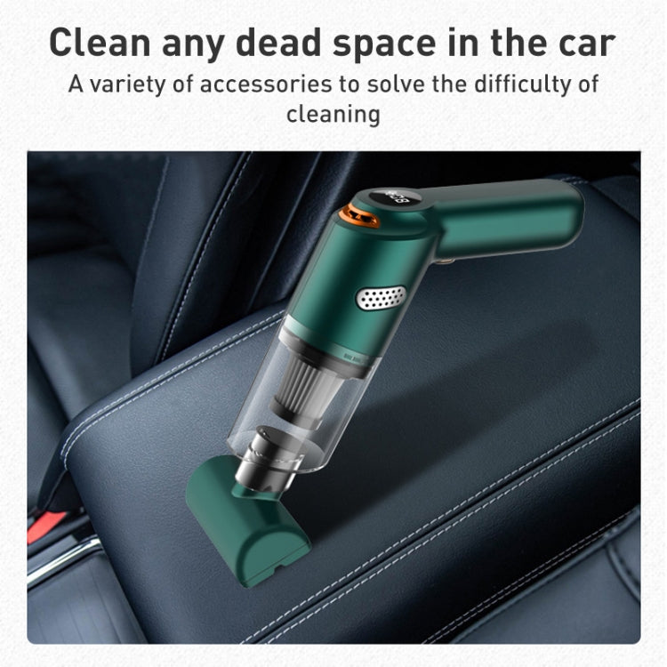 KBN-010 10000Pa Powerful Car Cordless Vacuum Cleaner Handheld Cleaning Tool, Spec:Standard Version(Dark Green) - Vacuum Cleaner by PMC Jewellery | Online Shopping South Africa | PMC Jewellery | Buy Now Pay Later Mobicred